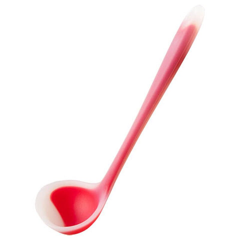 Cuchara de silicona antiadherente para sopa, utensilios de cocina resistentes a altas temperaturas, para arroz, antiquemaduras: red