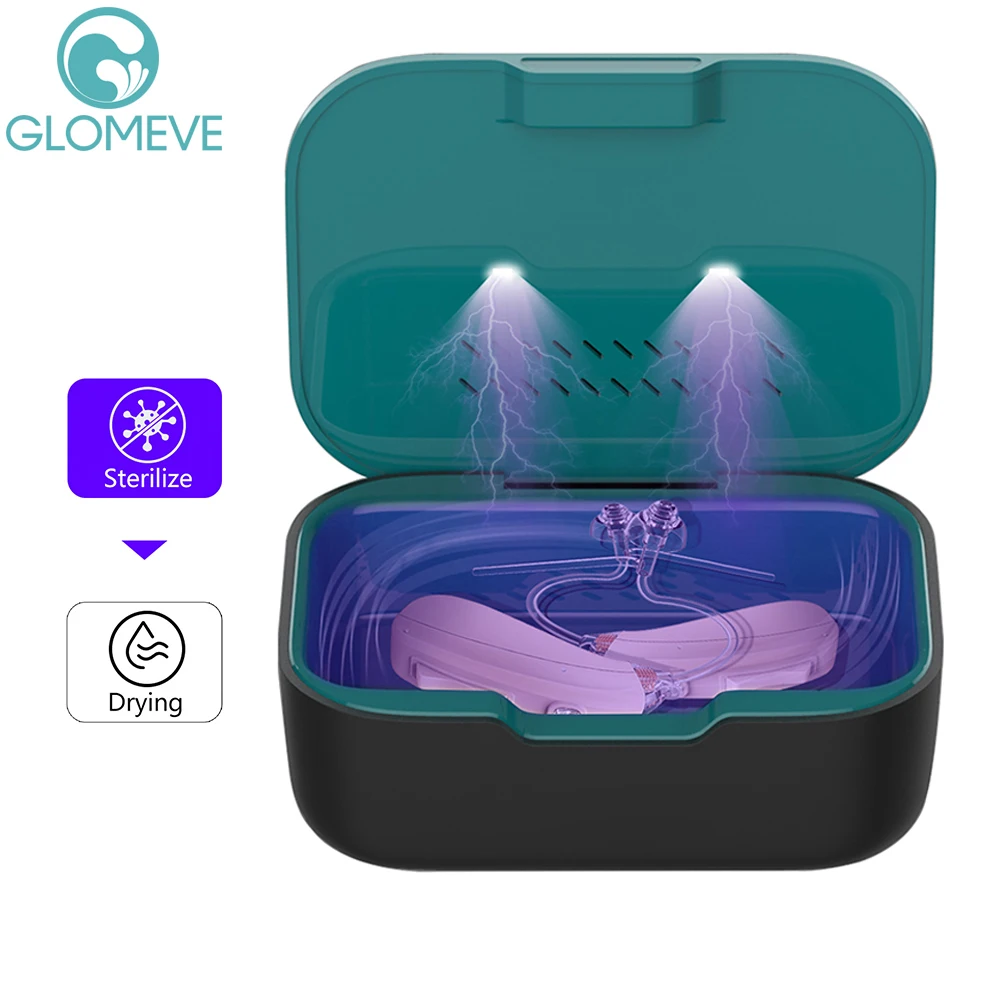Høreapparater tørretumbler affugter uvc sterilisator rene smykker proteser automatisk tørreetui vedligeholdelsesplejeæske