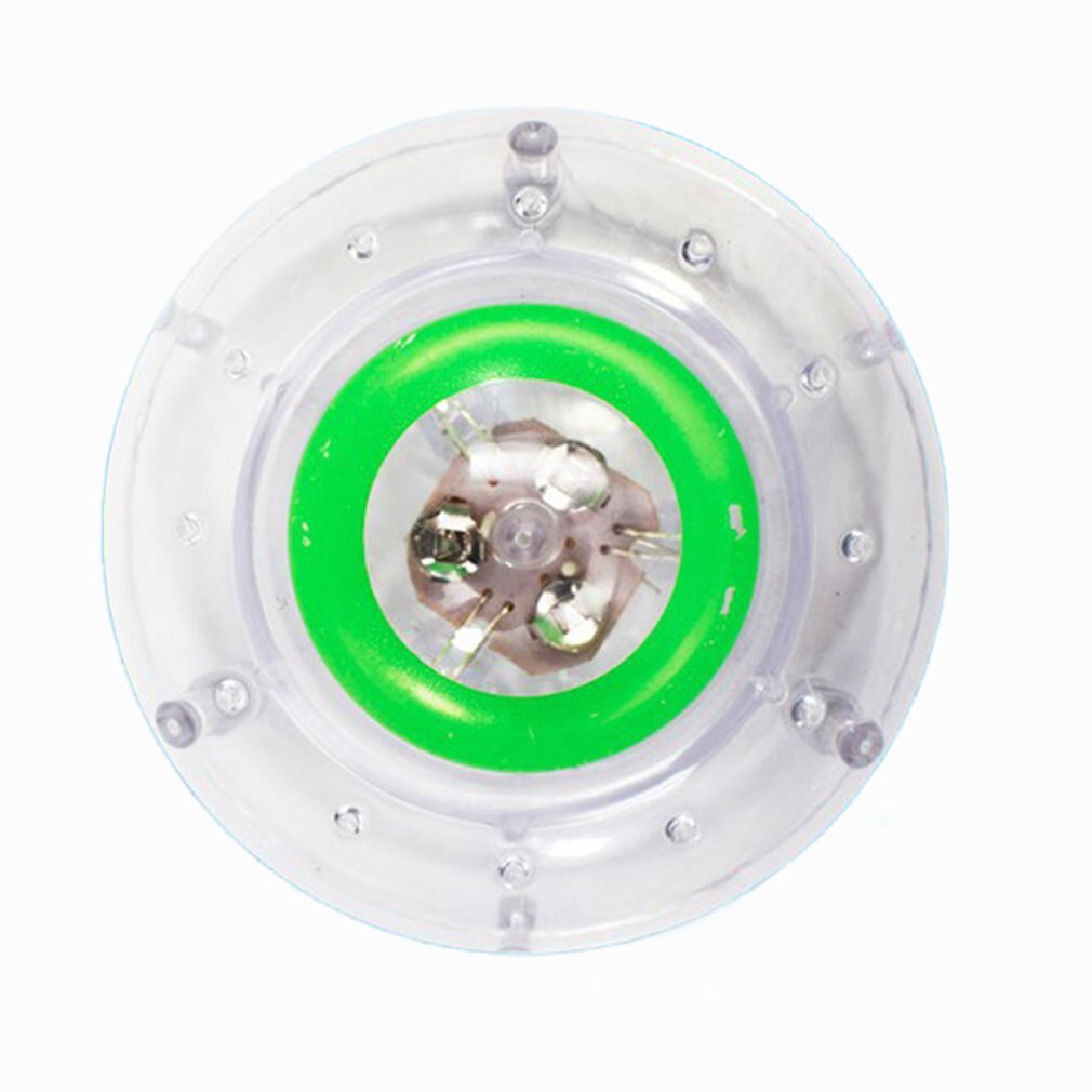 Impermeabile colorato lampeggiante luminoso portato luce giocattolo bambini palla da bagno lampada da bagno lampada galleggiante bagno: verde