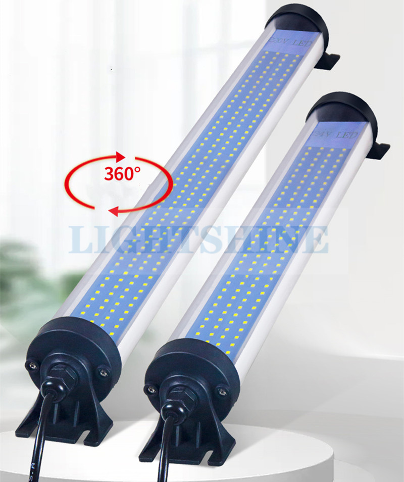 Lampe de travail LED pour Machine-outil, outil CNC, éclairage Fluorescent, étanche à l'huile, 220V 24v