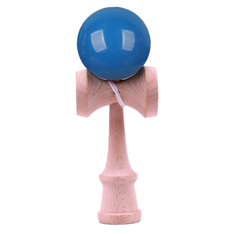 Kids Adult Kendama Wooden Toy 18CM PU Paint Crack Kendama Skillful Juggling Ball Traditional Game Toy Outdoor Sport: Blue