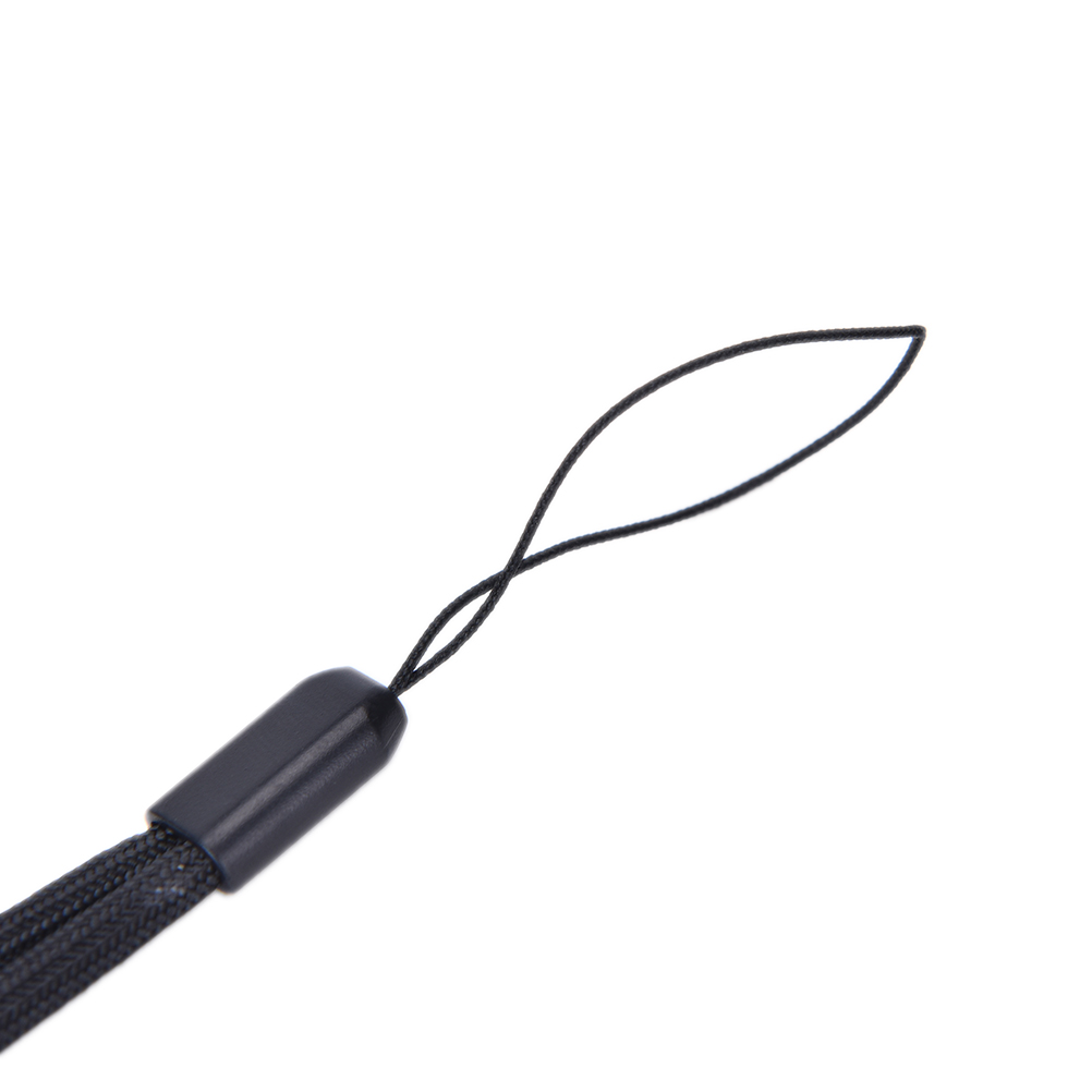 Mærke 5x sort nylon håndledsstropsnor til mobiltelefon / ipod / usb  /mp3 /mp4 ca. 7.3 tommer