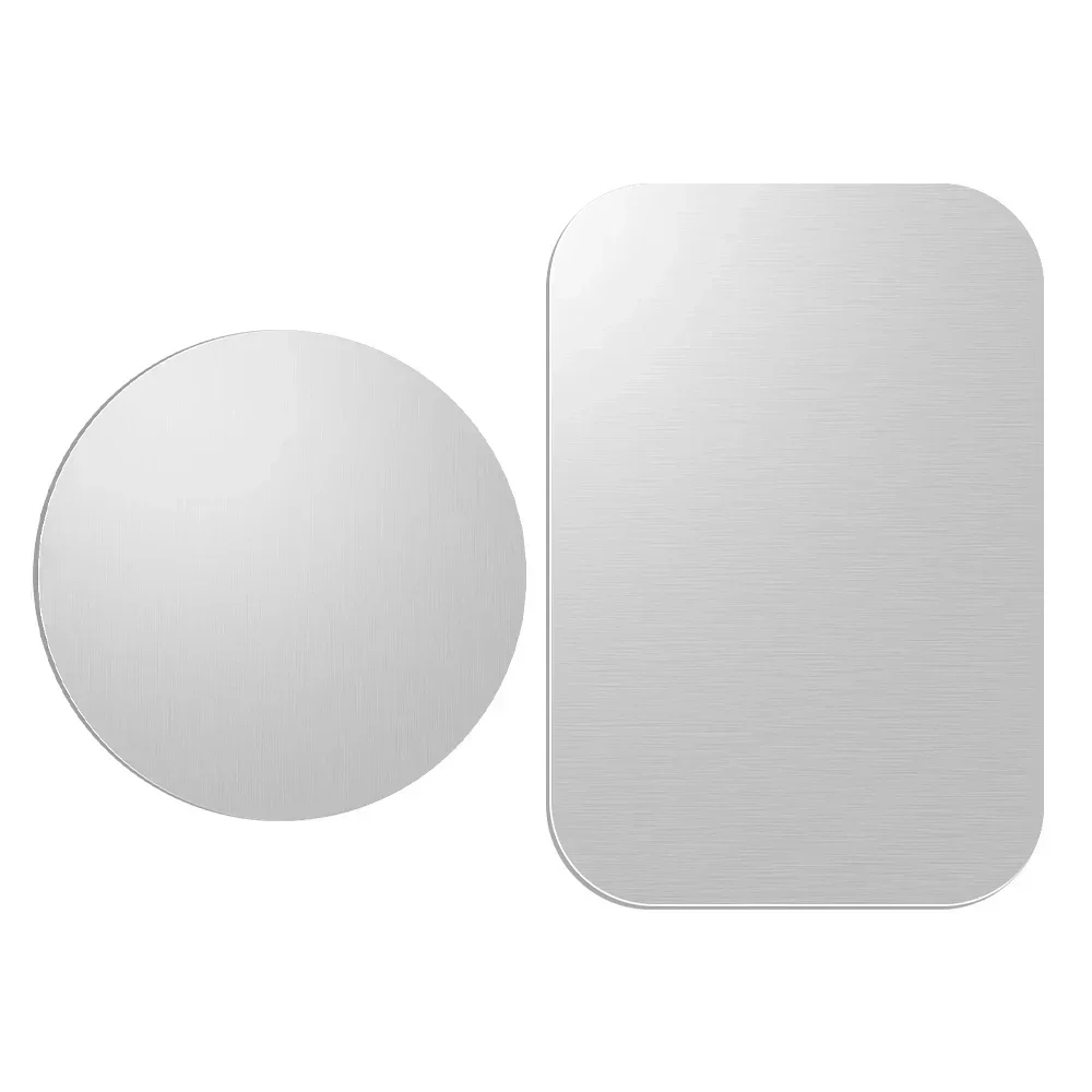 Thin Magnetic Metal Plate For Car Phone Holder Universal Iron Sheet Disk Sticker Tablet Desk Cell Phone Bracket Magnet Stickers: Sky Blue