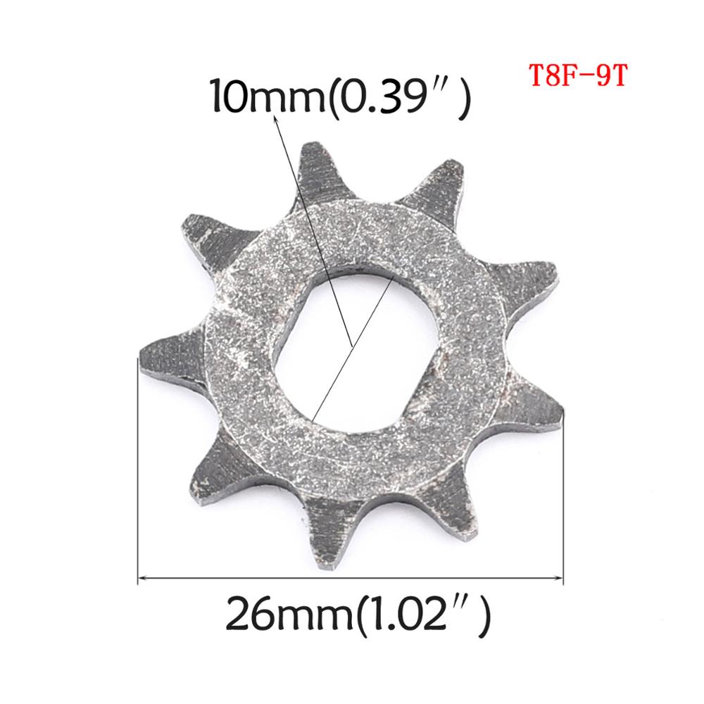 TDPRO 5pcs 25H T8F Chain 9T 11T Front Sprocket Gear Part 2 Stroke Engine Fits 43cc 47cc 49cc Mini Pocket Pit Bike Scooter ATV