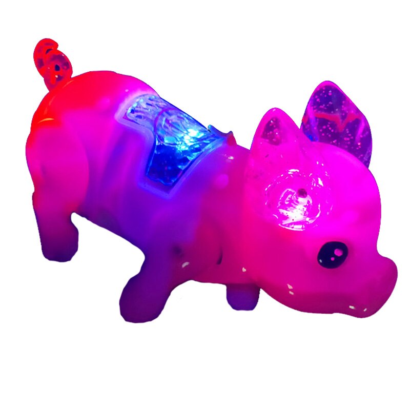 Cute Electric Music Walking Pig Toys Led Light Glow Electronic Pets Lantern Toy Children Kids Baby Girl Boy Educational Toys