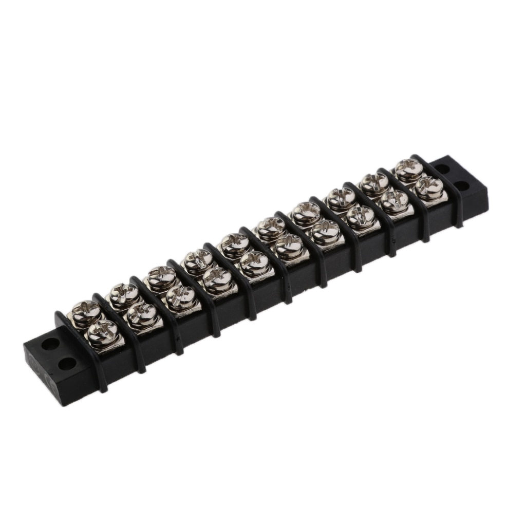 Marine Boat 30 Amp DC12V Terminal Block Bus Bar - 10 Circuit Corrosion Resistant Marine Hardware Boat Accessories