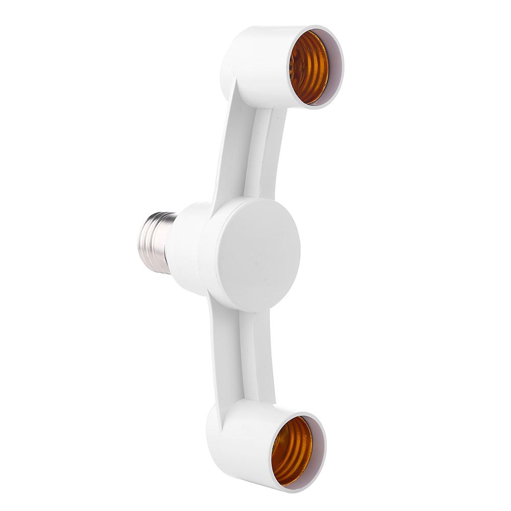 E27 glödlampssockeladapter  e27 splitter 2 strålkastarfot omvandlare ljushållare led lampa adapter omvandlare lamphållaresockel