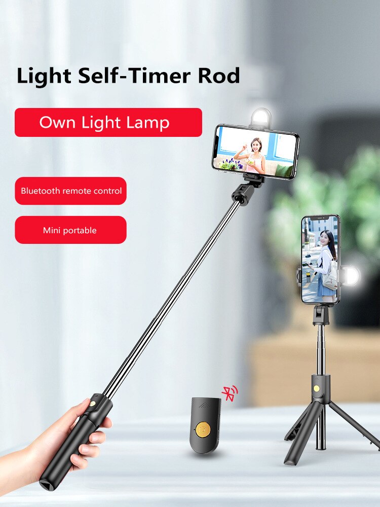 Wirleless Bluetooth Mini Selfie Stick Remote Extendable Foldable With With Bluetooth Remote Control For Xiaomi Huawei Smartphone