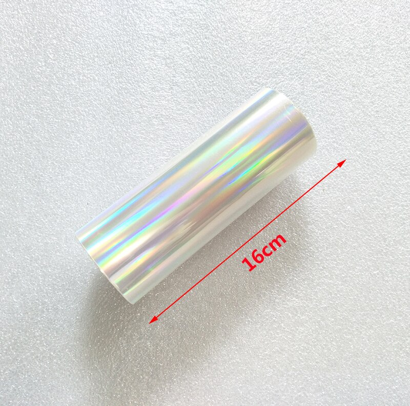 Holographische Sterne folie transparent folie heißer stanzen für papier oder kunststoff 16cm x 120m Erschüttert Stern Vergoldung Folie: transparent Regenbogen
