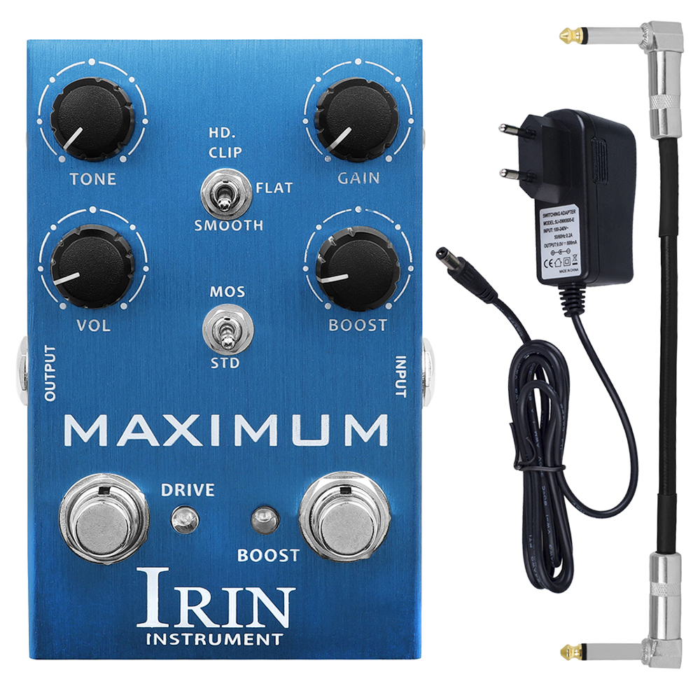 IRIN AN-41 Electric Guitar Effects Pedal MAXIMUM Overdrive Pedal Wild Overdrive Distortion Effect Effector Guitar Accessory: Navy Blue