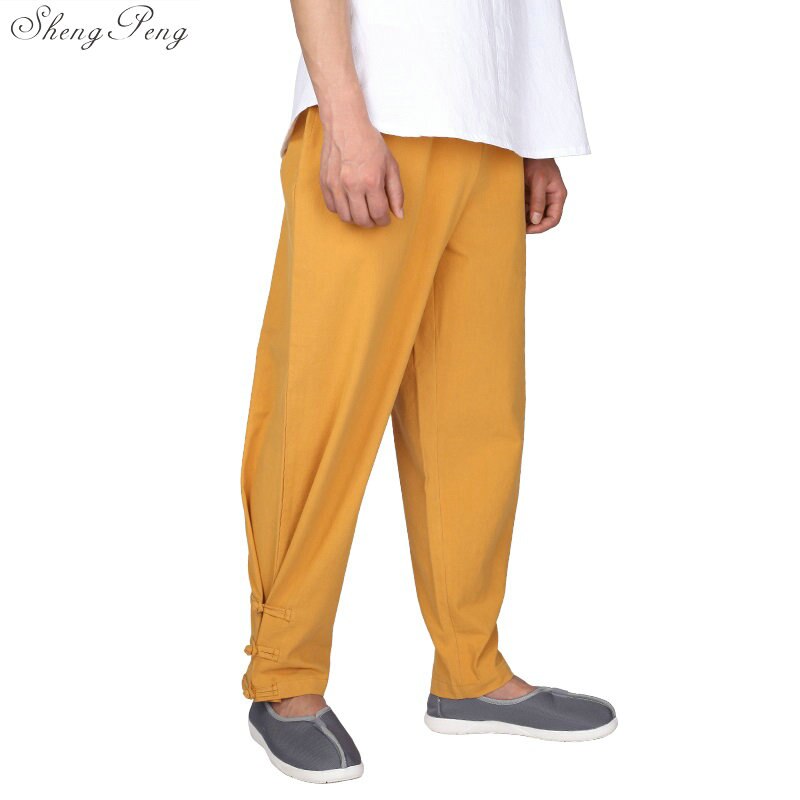 Buddhistischen shaolin mönch kleidung Kung-Fu hosen shaolin mönch kostüm traditionellen chinesischen hosen V1109: 5 / M
