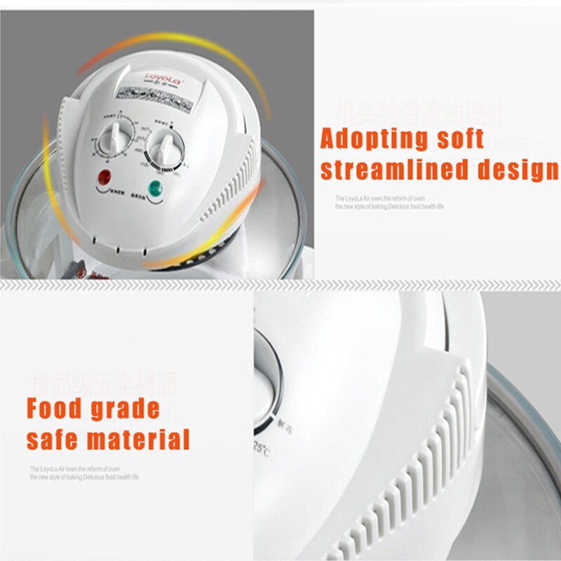 Electric fryer mini Halogen Oven 12L 220V turbo oven 1300W Conventional Infrared Super Wave Oven Electric fryer LO-G6 1pc