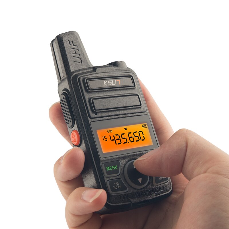 Portable Radio Set KSUN X-30TFSI Mini Walkie Talkie UHF Handheld Two Way Ham Radio Communicator HF Transceiver Amateur Handy