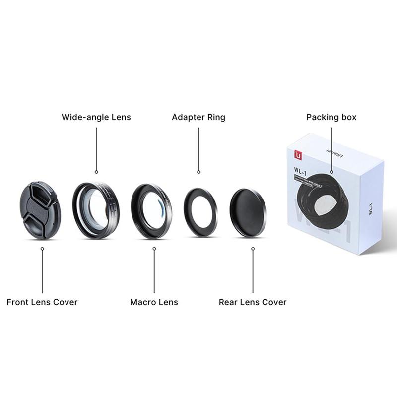 Ulanzi WL-1 ZV1 10X Hd Macro Lens 18Mm Groothoek Lens Camera Lens Voor Sony ZV-1 Camera Accessoires Camera lens