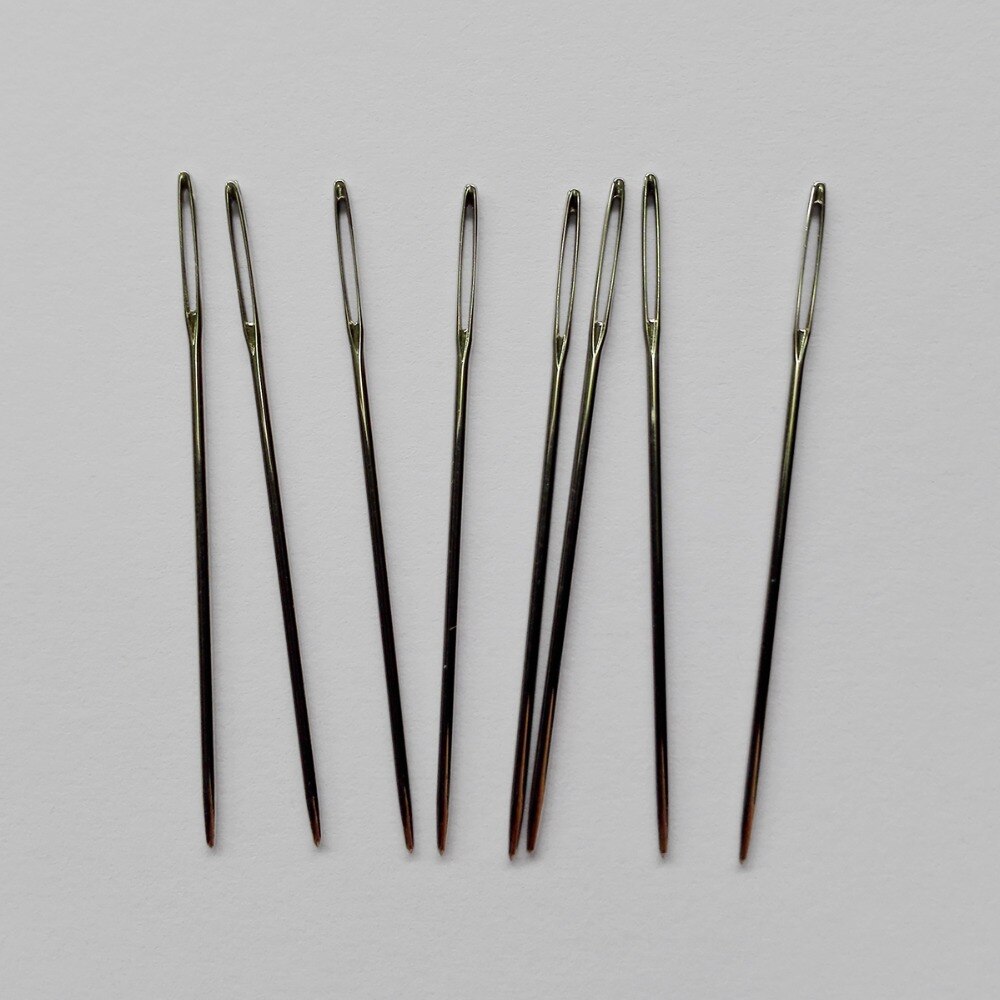 Oneroom-agulhas brancas para costura artesanal, cm, agulhas para fechar e ponto cruz, ferramenta para bordar