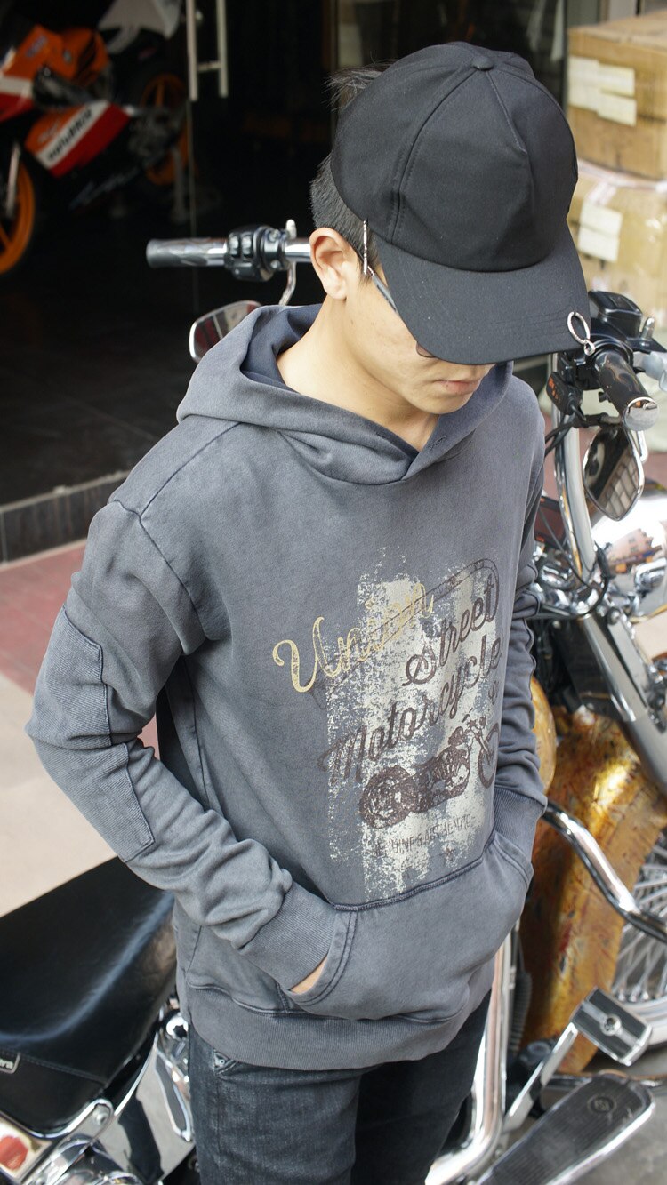 UglyBros-Sudadera con capucha de manga larga para hombre, ropa deportiva para motorista
