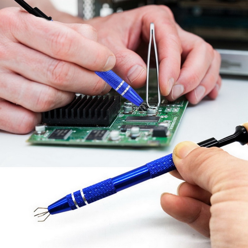 Extractor BGA Chip componente electrónico agarre herramientas de mano pluma de succión herramienta de reparación pequeño Chip Pick Up para la reparación del teléfono