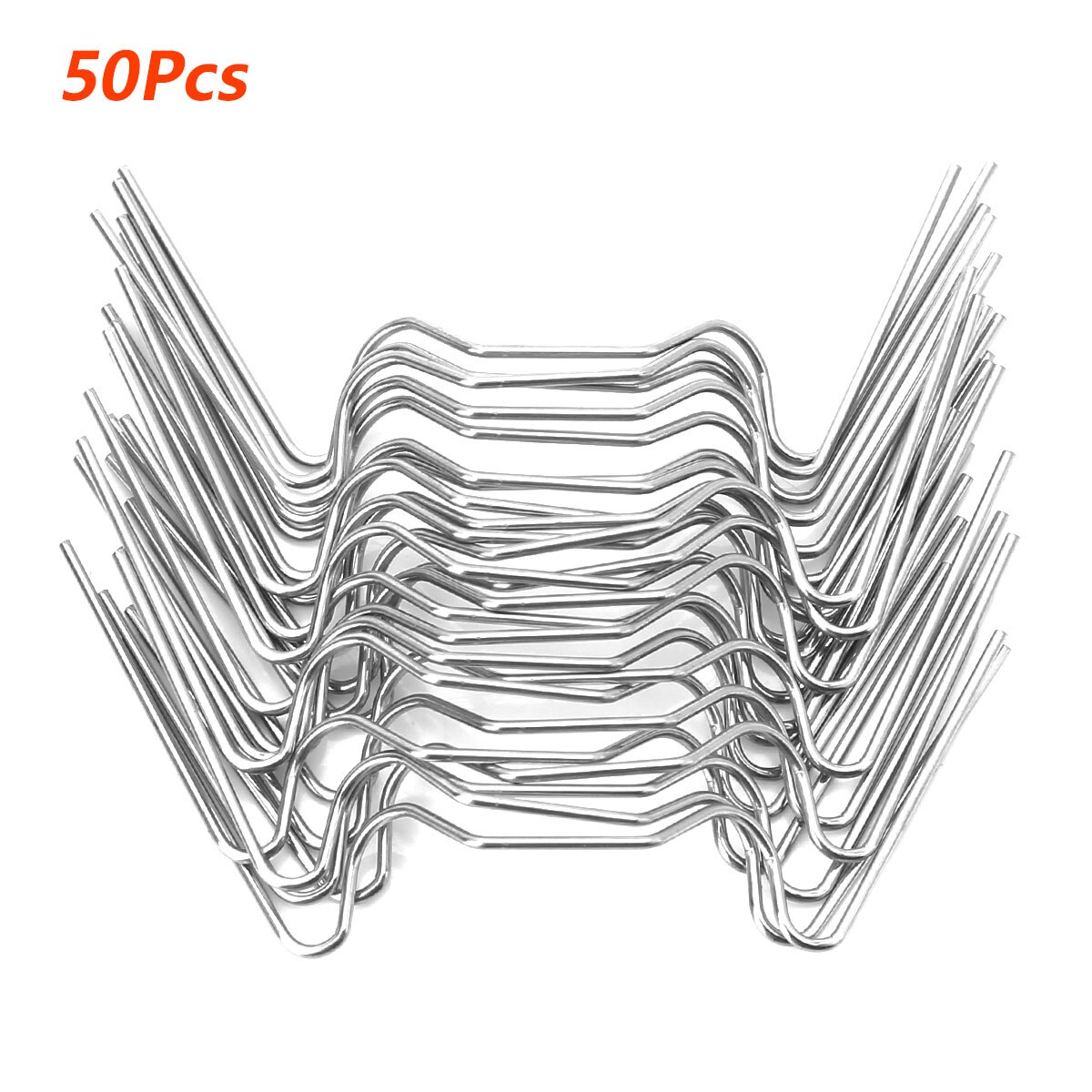 50Pcs Stainless Steel W-Wire/Z-Wire Use Fittings Glazing Clips Glass Pane Fixing Clips Holding Clamps for Aluminium Greenhouse