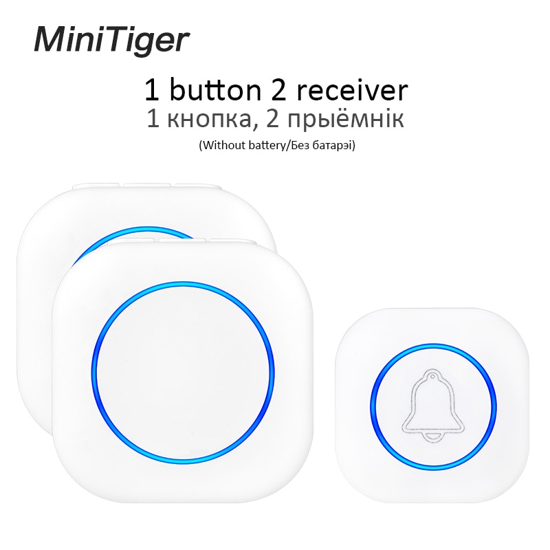 Minitiger Wireless Doorbell Welcome bell Intelligent Home Door bell Alarm Smart Doorbell doorbell ring Waterproof Button