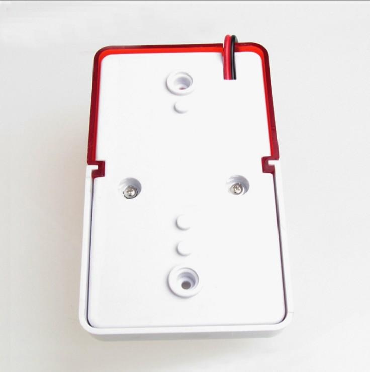 12V 103 Mini Wired Strobe Flashing Red Light Siren Durable Alarm Siren Home Security GSM Alarm System 115dB