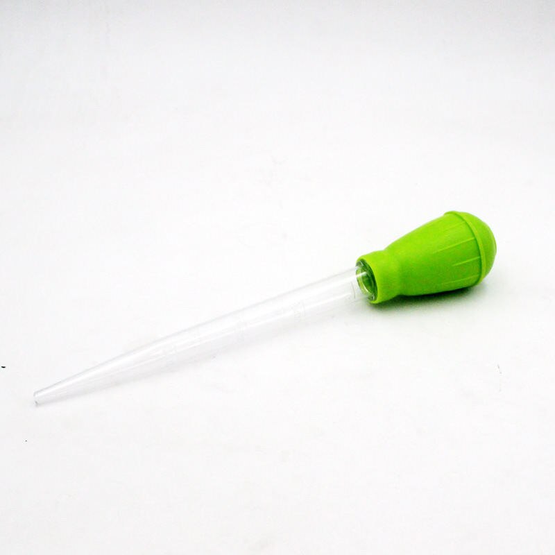 Bærbar akvarie dråber pipetterenser koral feeder akvarium rengøring manuelt værktøj vandskifter grusrenser: Grøn