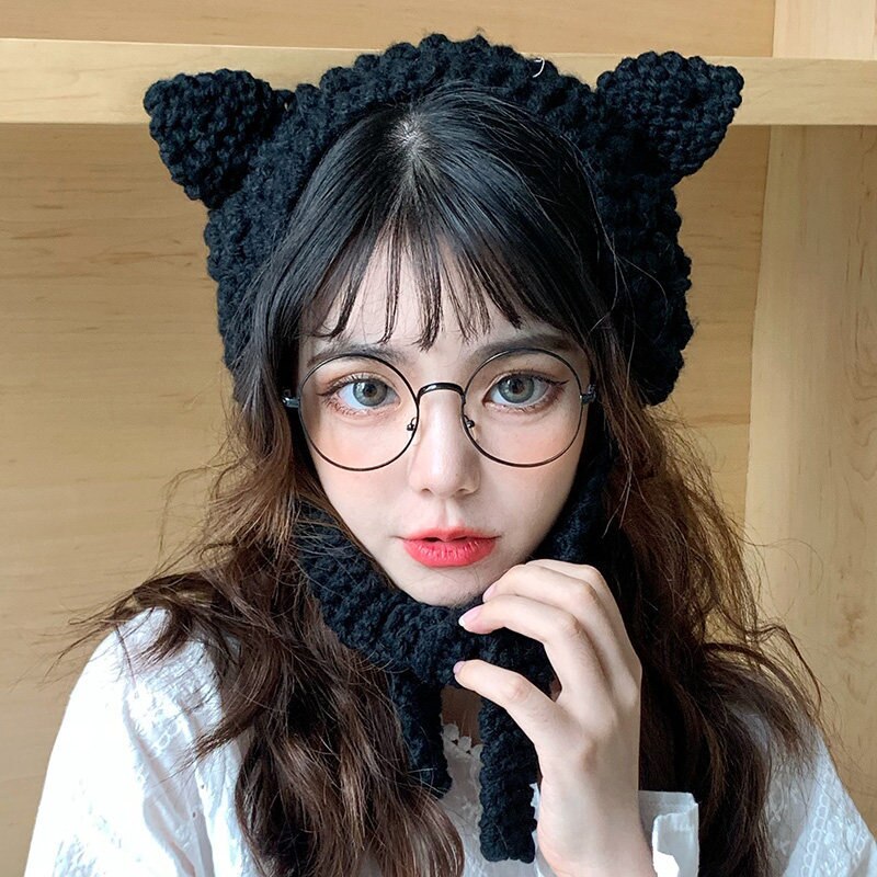 Mode Kikker Hoed Mutsen Gebreide Winter Hoed Effen Hip-Hop Skullies Gebreide Muts Cap Kostuum Accessoire Warm Winter motorkap