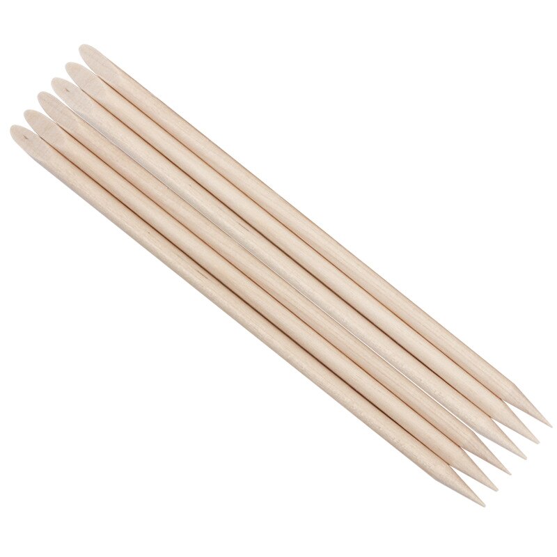 100 stuks/pak nagelriemduwer houten stokjes nagelriemduwer make-upremover manicure pedicure verzorgingstool
