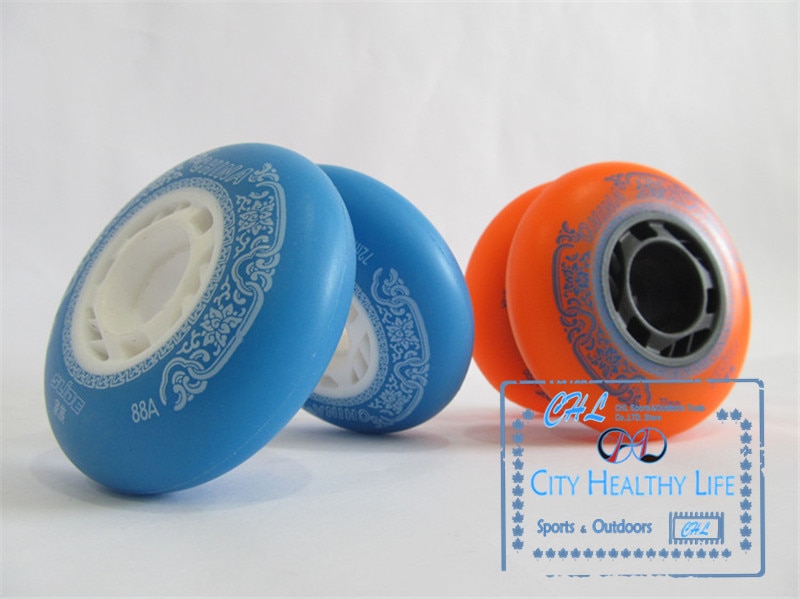 Rueda de patines en línea multiusos Universal 88A para los Invaders de la calle, FSK, frenado en ruedas de Slalom, patines redondos 8 Uds.