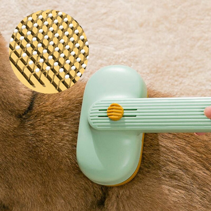 Kat Borstel Hond Kam Haar Kam Voor Katten Accessoires Huisdier Producten Grooming Kammen Schone Borstel Voor Verlies Verwijdert Haren Kat en Hond: Green 1