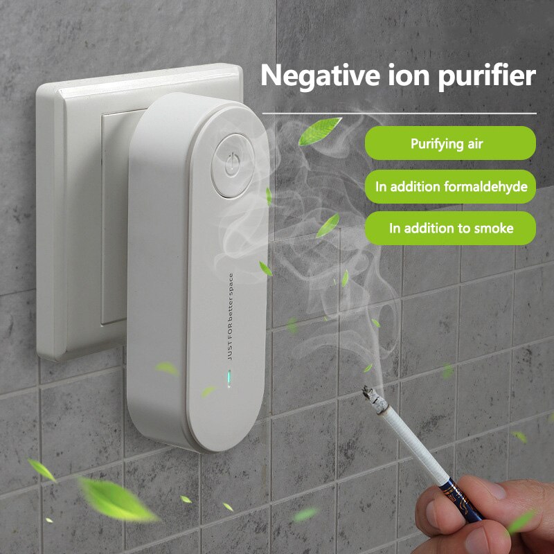 Portable Negative Ion Air Purifier Odor Deodorizer Durable Remove Dust Smoke Removal Formaldehyde Removal Office Home Use