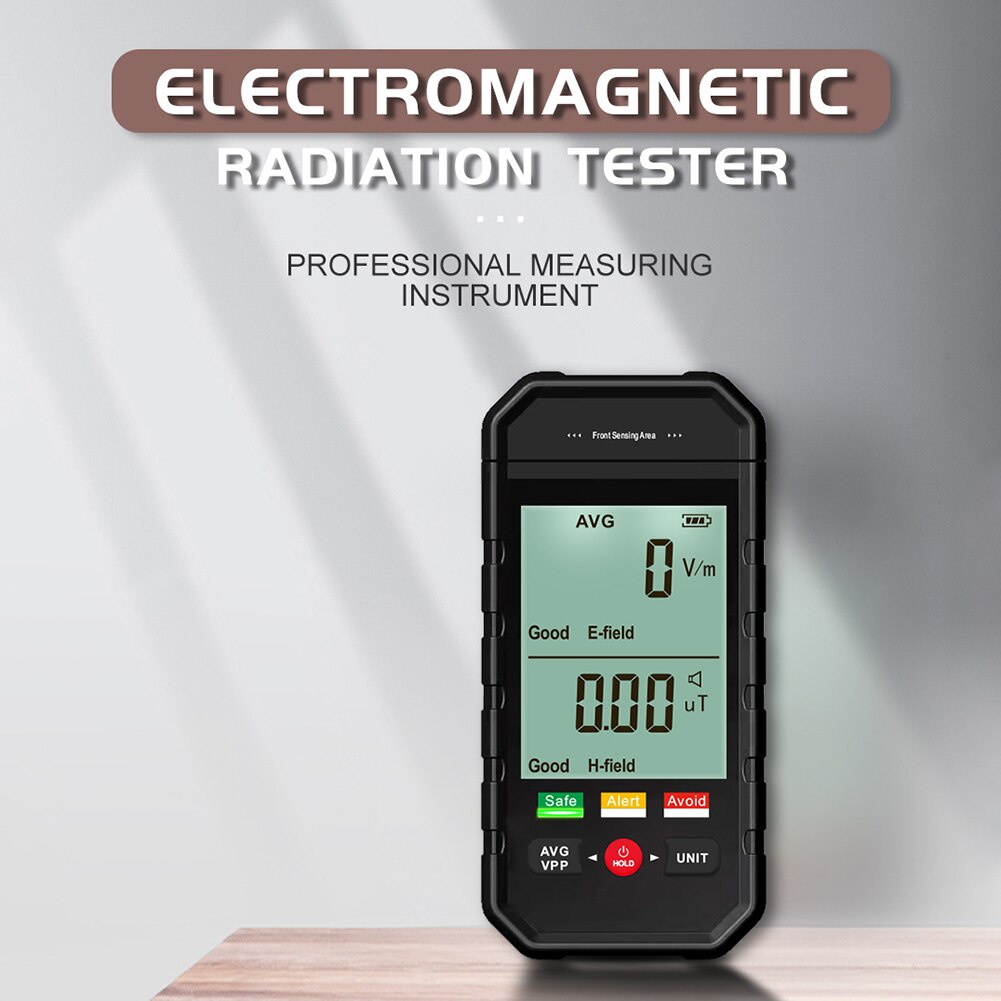 ET925 Electromagnetic Radiation Tester Electric Field Magnetics Field Radiation Test Data Hold Sound Light Alarm