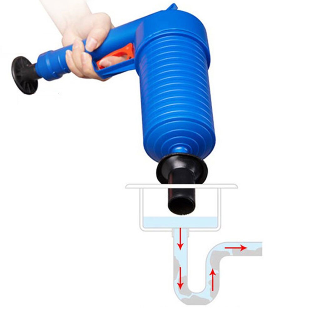 Hoge Druk Wc Cleaner Pipe Plunger Drain Cleaner Luchtpomp Druk Pijp Plunger Ontstopper Riool Zinkt Drain Cleaner