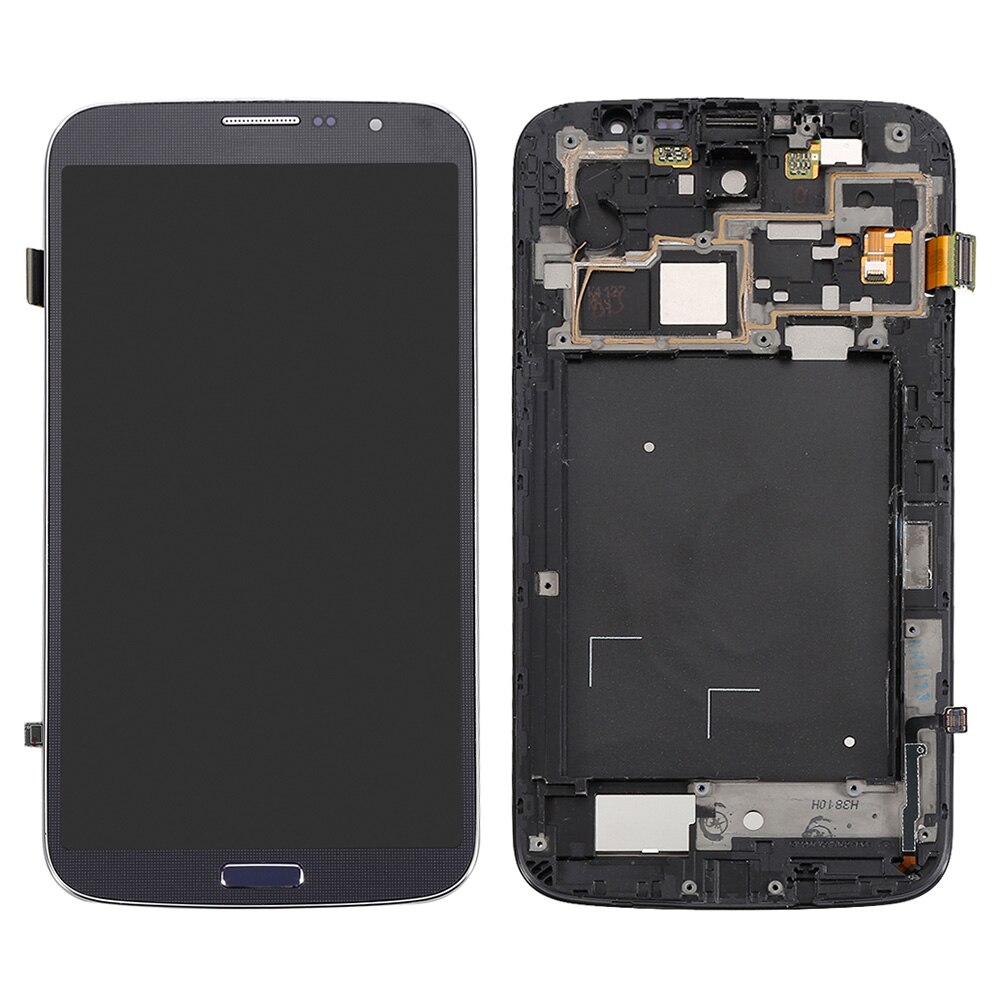 Pour Samsung Galaxy Mega 6.3 i9200 i9205 écran tactile panneau numériseur + écran LCD moniteur panneau Module assemblage + outils gratuits: Black with frame