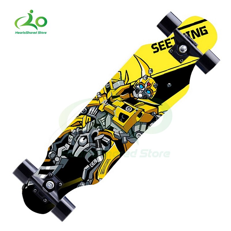 31-zoll Mini Skateboard Longboard Komplette Skateboard Cruiser Lage der Kreuzfahrt Geeignet für Jugendliche oder Erwachsene Anfänger: Mini robot