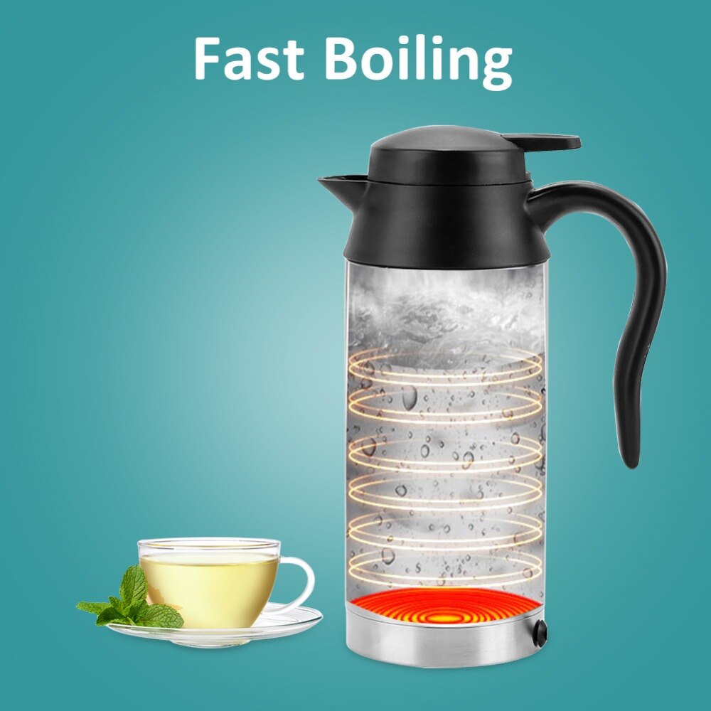 750ml 12V Car Electric Kettle cup Stainless Steel Cigarette Lighter Heating Kettle Mug Vehicle Heating Cup Car Kettle