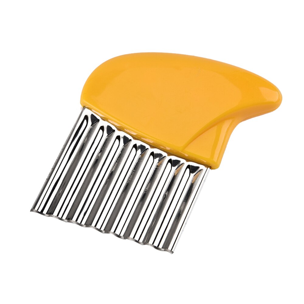 Useful Stainless Steel Carrot Vegetable Corrugated Cutter Slicer Potato Chips Corrugated Kitchen Knife wrinkled potato chips: WWG2781