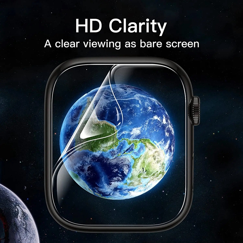 5PCS Hydrogel Film For Apple Watch Ultra 2 1 49MM 6 5 4 SE 40/44MM Screen Protector for Apple Watch Series 7 8 9 41MM 45MM Film