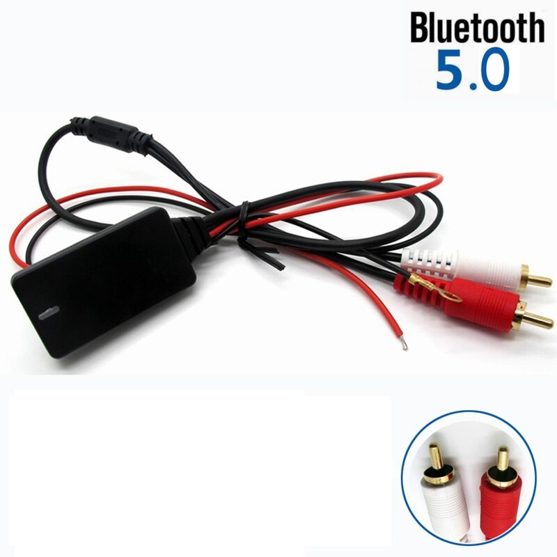 Universal bluetooth aux modtager modul 2 rca kabel adapter bilradio stereo trådløs o input musikafspilning til lastbil auto
