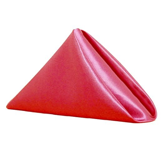 Servetdoek, bruiloft, bruidsdouche, verjaardag, jubileum, vrijgezellenfeest, kerstroos, tafeldecoratie: Rood