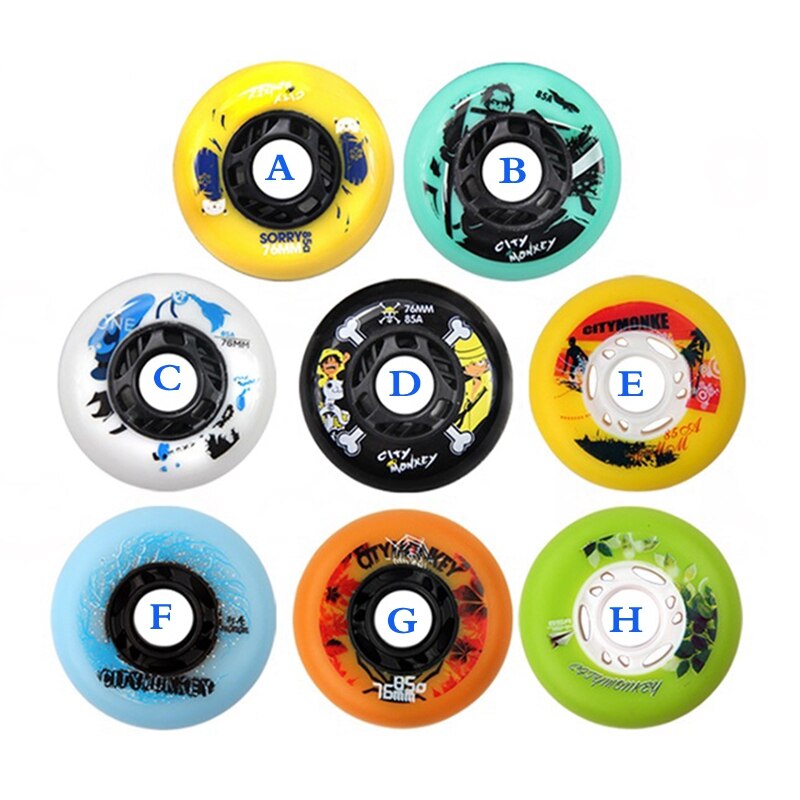 roller skate wheel inline wheels 85 A PU wheel 8 pcs per lot