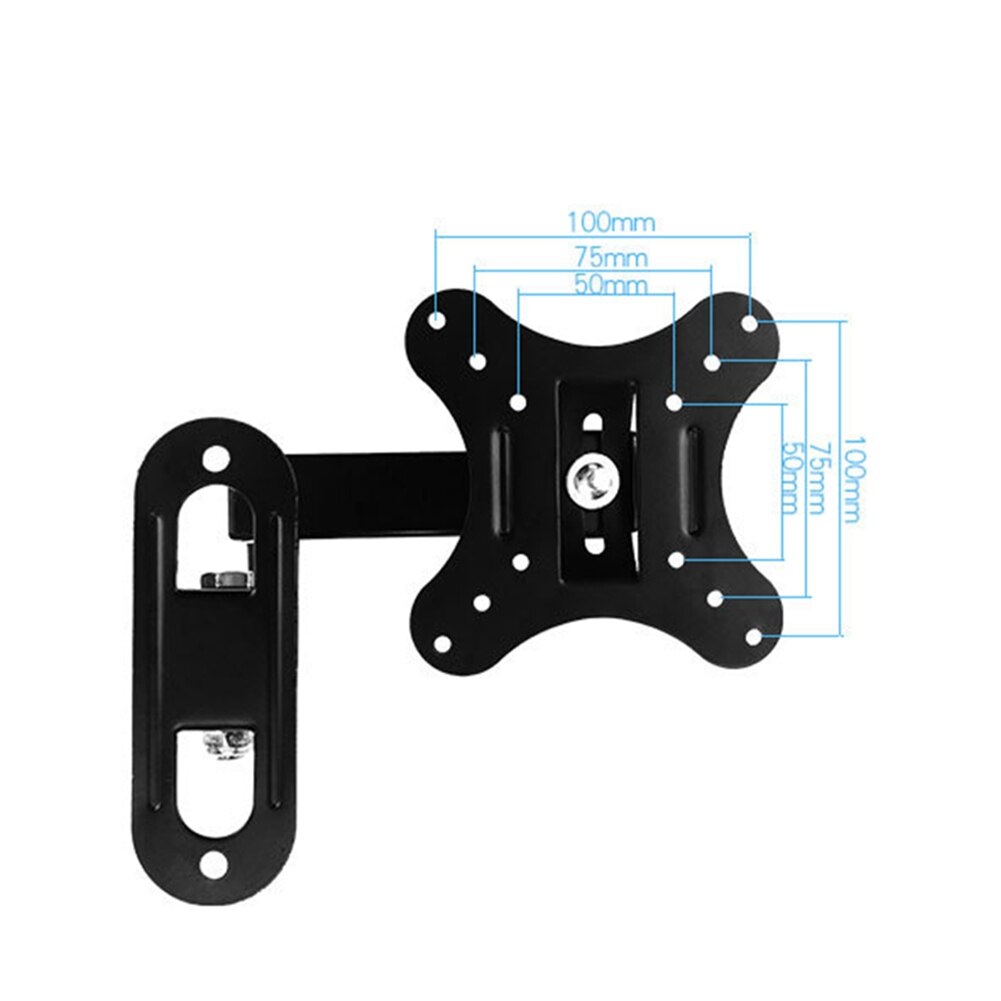 Soporte de montaje en pared telescópico giratorio ajustable para TV LCD, 14-26 pulgadas,