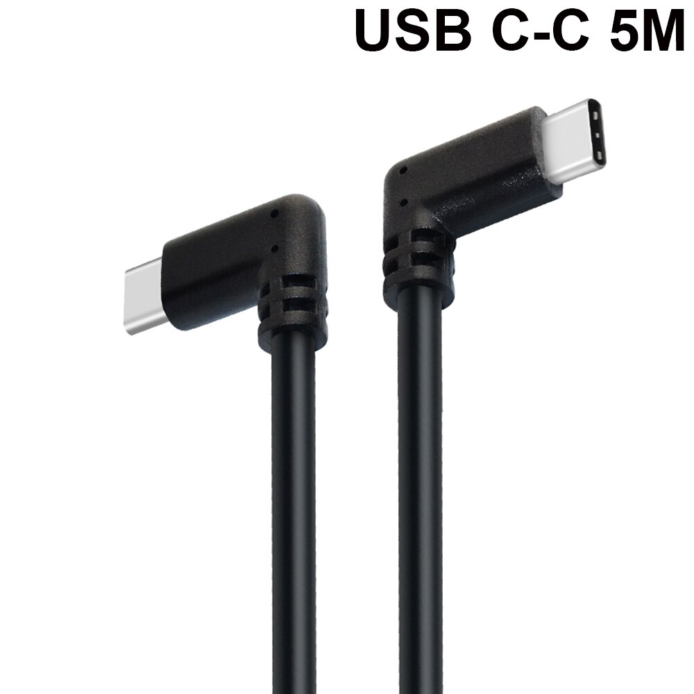 5M USB-C Cable USB3.2 Compatability with the Oculus Quest Link Oculus Quest 2 Right Angle Type-c 3.2 Gen1 Speed Data Transfer: USB C-C 5M