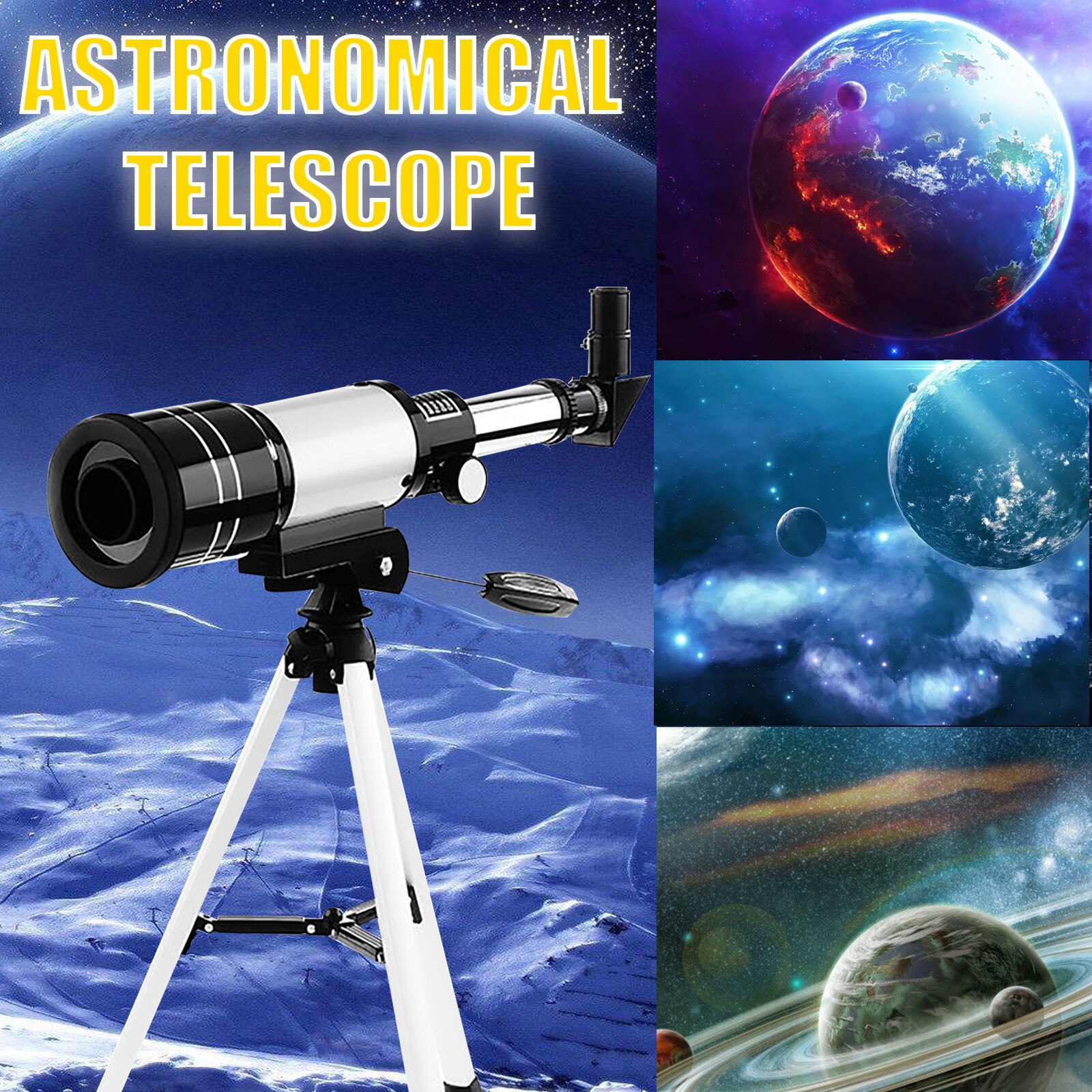 1Pcs Telescoop Groothoek Astronomische Telescoop Beginner Monoculaire Lunar Observatie Tele Telescopio Telescoop Astronomische