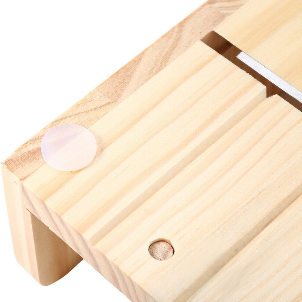 Accurate Tools With Scale Wooden Magnetic Suction Adjustable DIY Soap Cutter Wire Cutting Balancing Apparatus Box Home Anti Slip