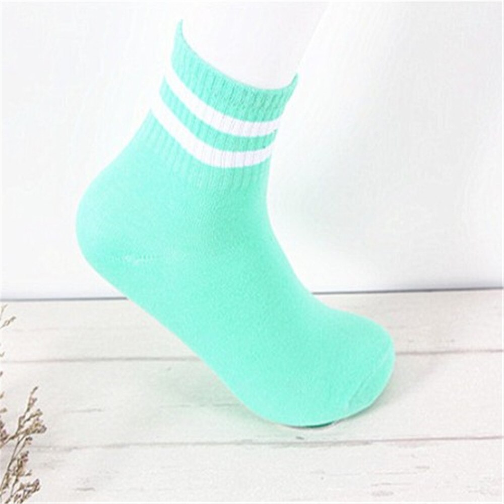 2022 1pair 100% Cotton Socks Casual Sports Women Socks Men Socks Couples Socks Sport Sock: green