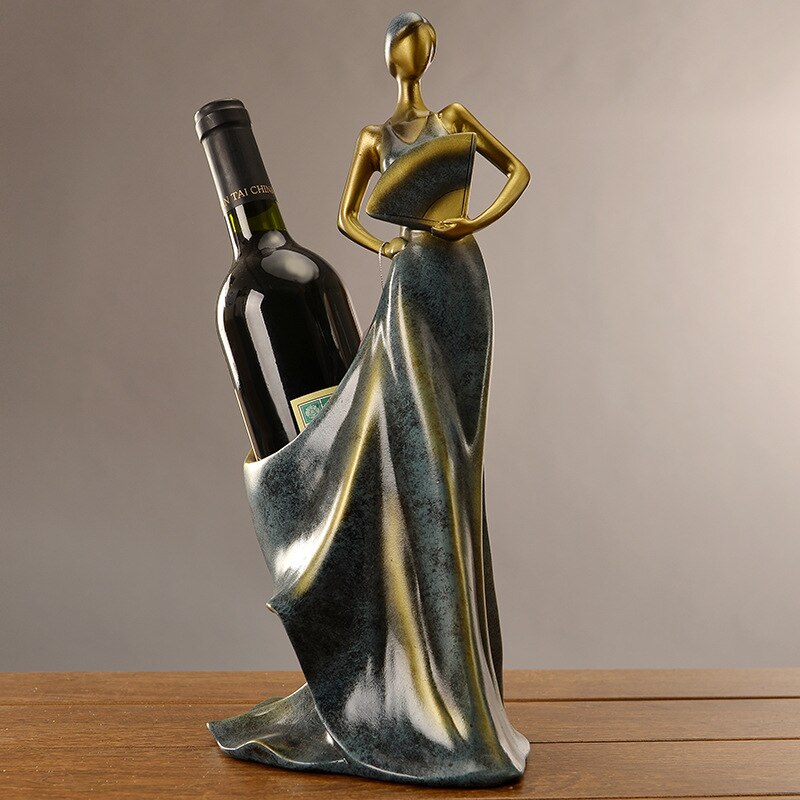 Europese Stijl Woninginrichting Rode Wijnrek Hars Ambachtelijke Woondecoratie Creatieve Godin Van Rode Wijnrek Decoratie