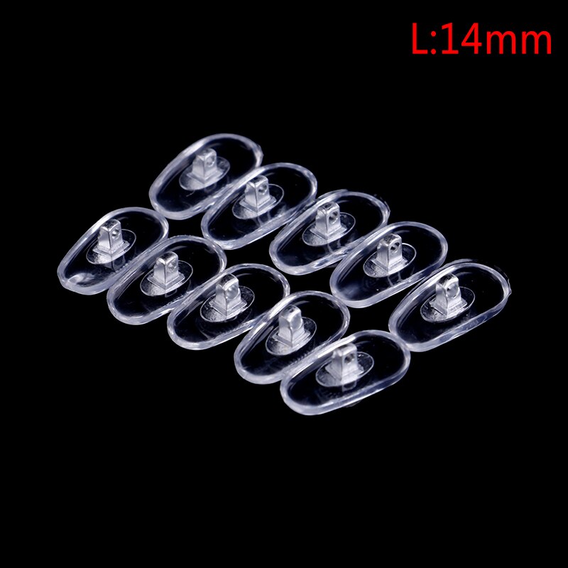 5 Paar Siliconen Schroef Op Neus Pads Brace Ondersteuning Voor Bril Zonnebril Ondersteuning Neus Pad Brillen Accessoires S/L size: silver L