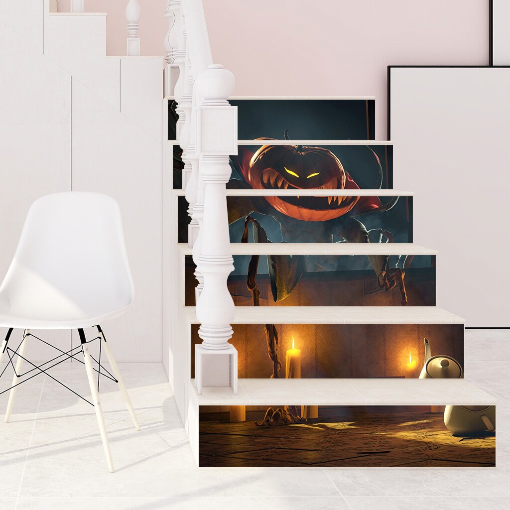 6 teile/satz 3D Treppen Abziehbilder Aufkleber Treppen Abziehbilder Treppe Aufkleber: Stil-5 10x100cm
