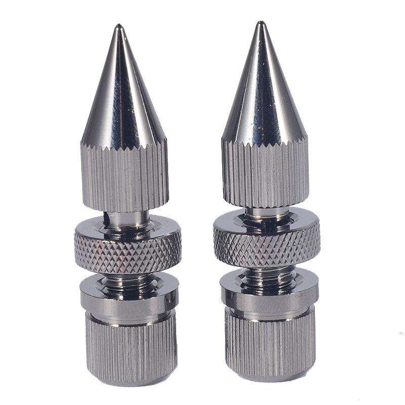 8 Sets Copper Speaker Spikes - M8 Thread Audio Isolation Feet Base Pads