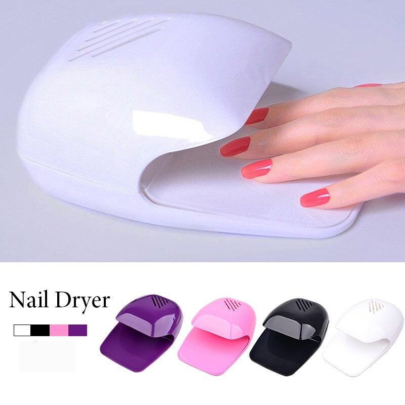 1Set Professionele Draagbare Mini Nagel Droger Persoonlijk Gebruik Nagellak Curing Manicure Kleine Ventilator Droger